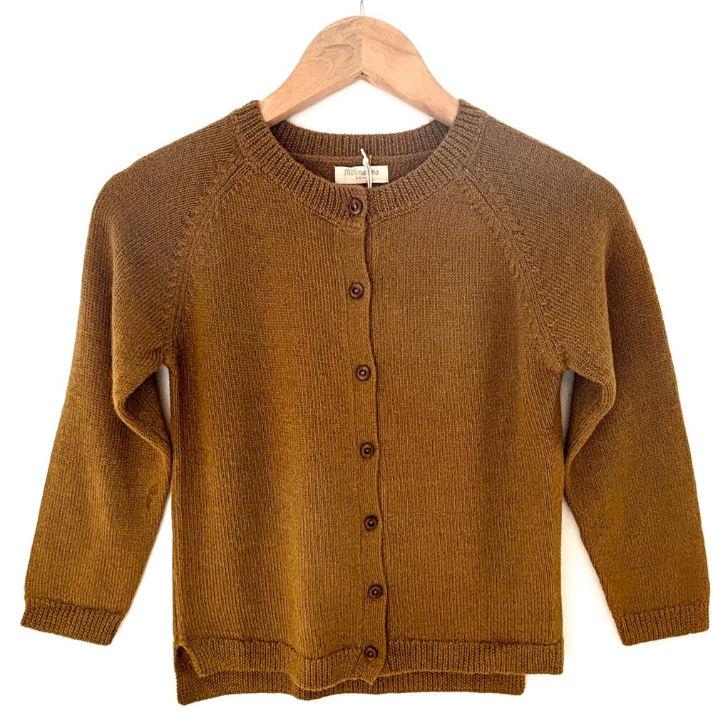MiniMalisma, Unisex Cardigan, With tags, Autumn Leaf Color, Size 8/10